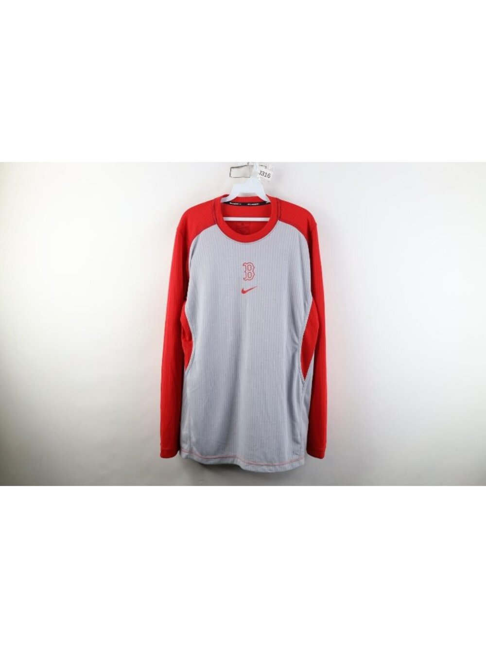 Nike Baseball Mens XL Travis Scott Center Swoosh Boston Red Sox Knit T-Shirt